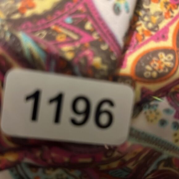 BKE women’s size large double layer spaghetti strap, sheer abstract top - Picture 8 of 8